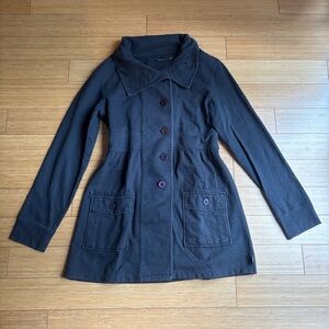 Prana y2k dark gray funnel neck jacket